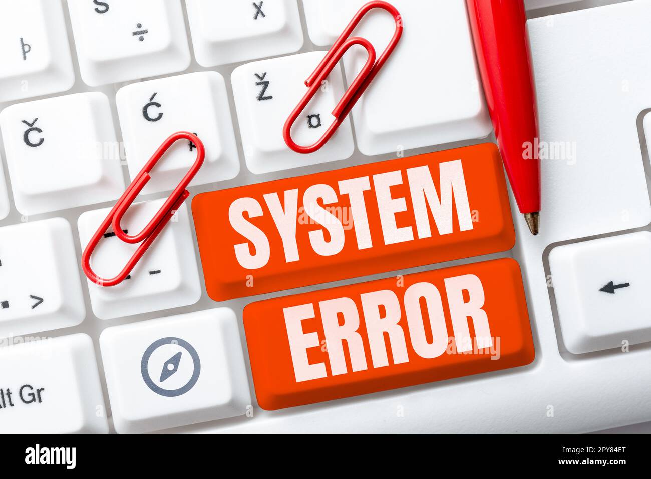 Inspiration showing sign System Error. Business showcase Technological ...