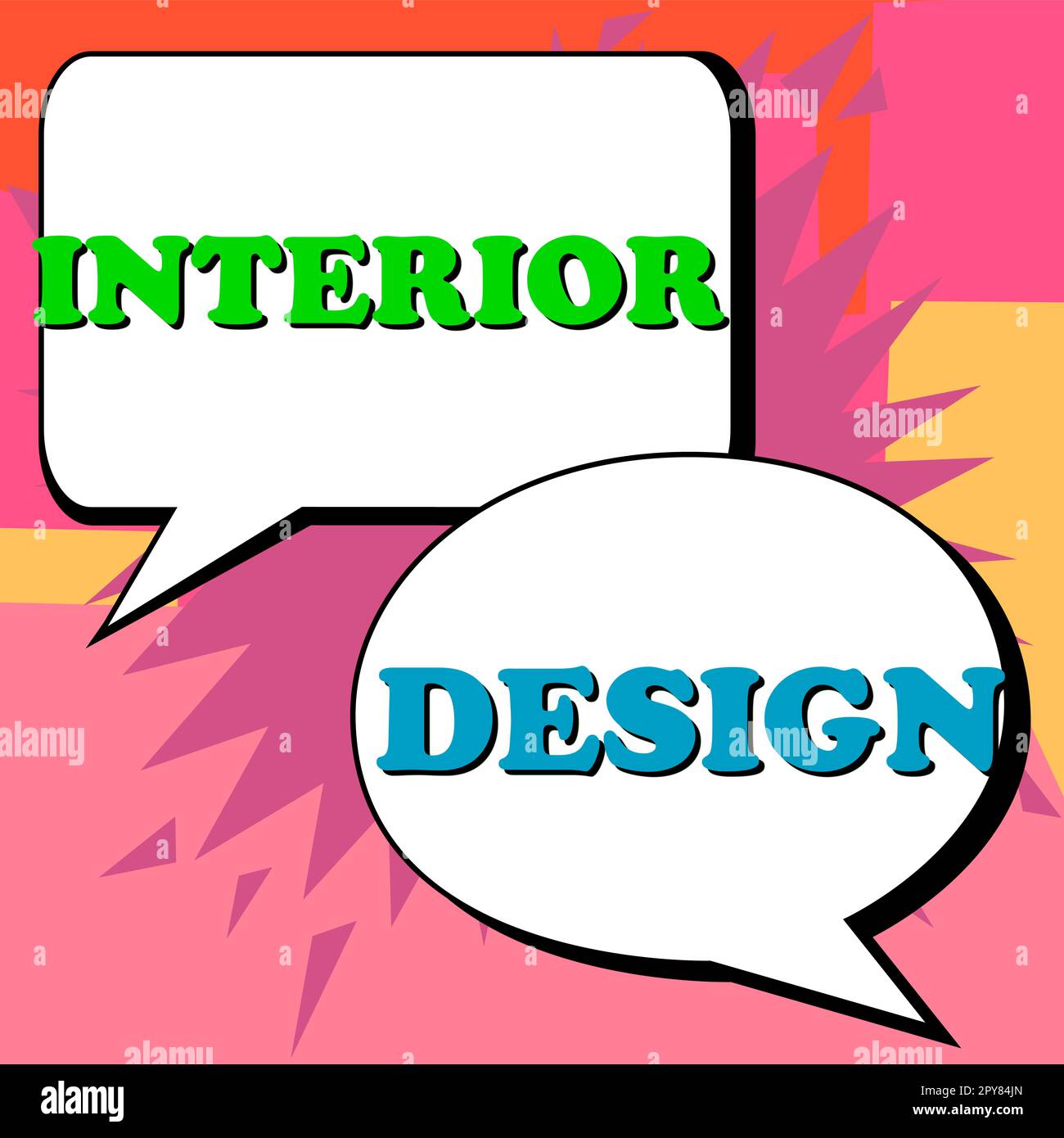 Inspiration showing sign Interior Design. Word Written on the art of designing the interior decoration of a building Stock Photo