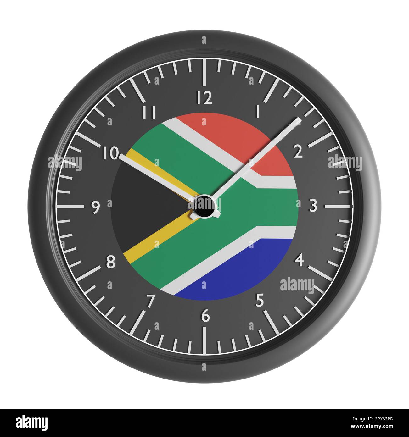 Signs and symbols. Design element. 3D illustration. Wall clock with the