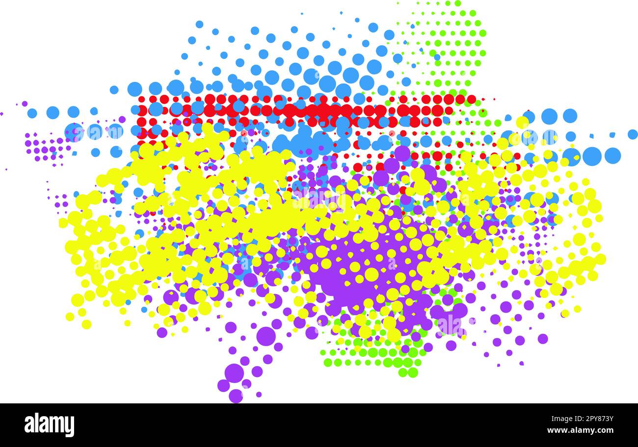 Grunge halftone background. Pop art background Stock Vector Image & Art ...