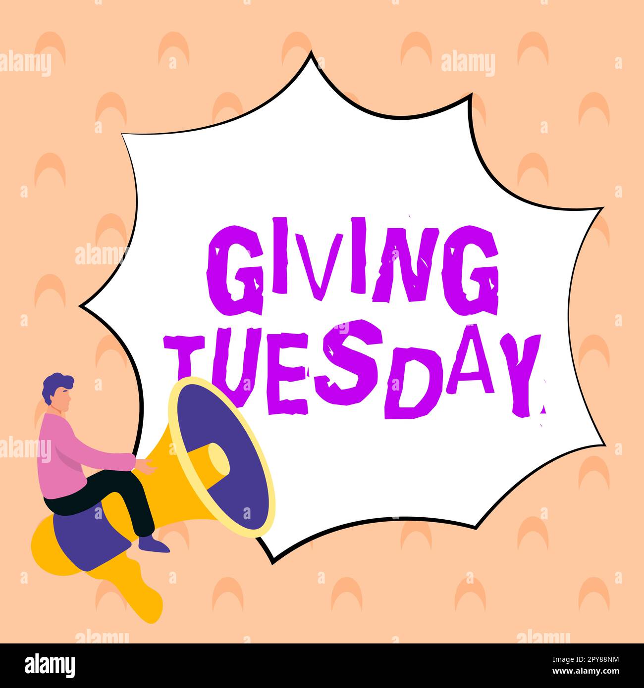 Text sign showing Giving Tuesday. Internet Concept international day of charitable giving Hashtag activism Stock Photo