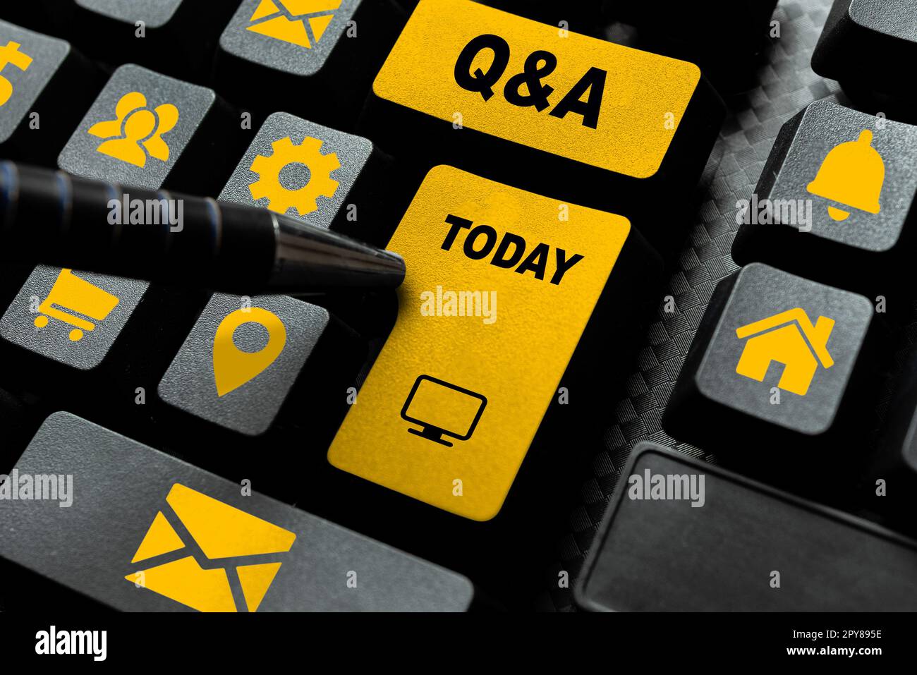Handwriting text Q A. Business showcase defined as questions being ...