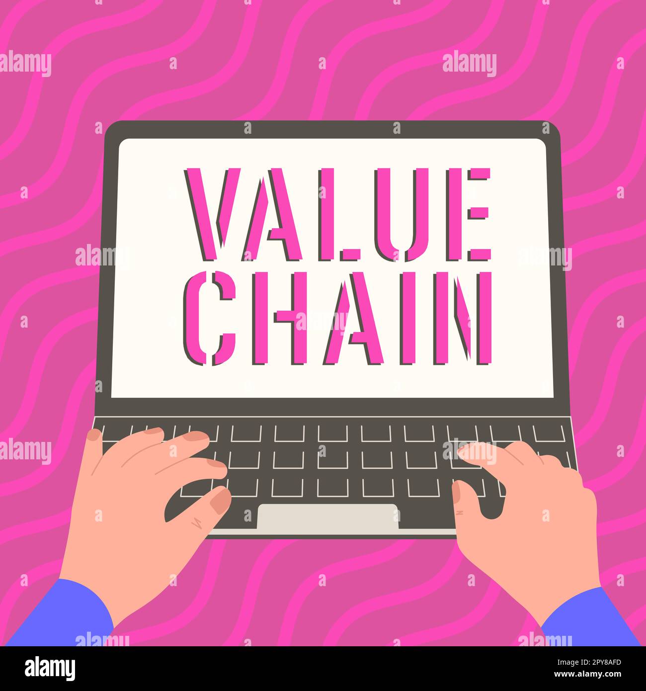 Writing displaying text Value Chain. Business approach Business ...
