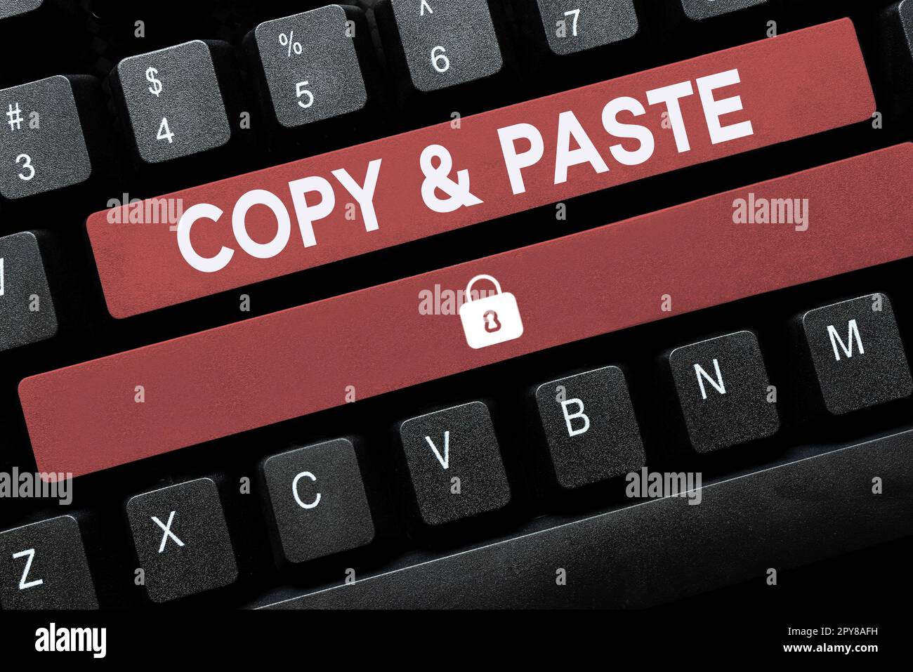 Text sign showing Copy Paste. Concept meaning an imitation, transcript ...