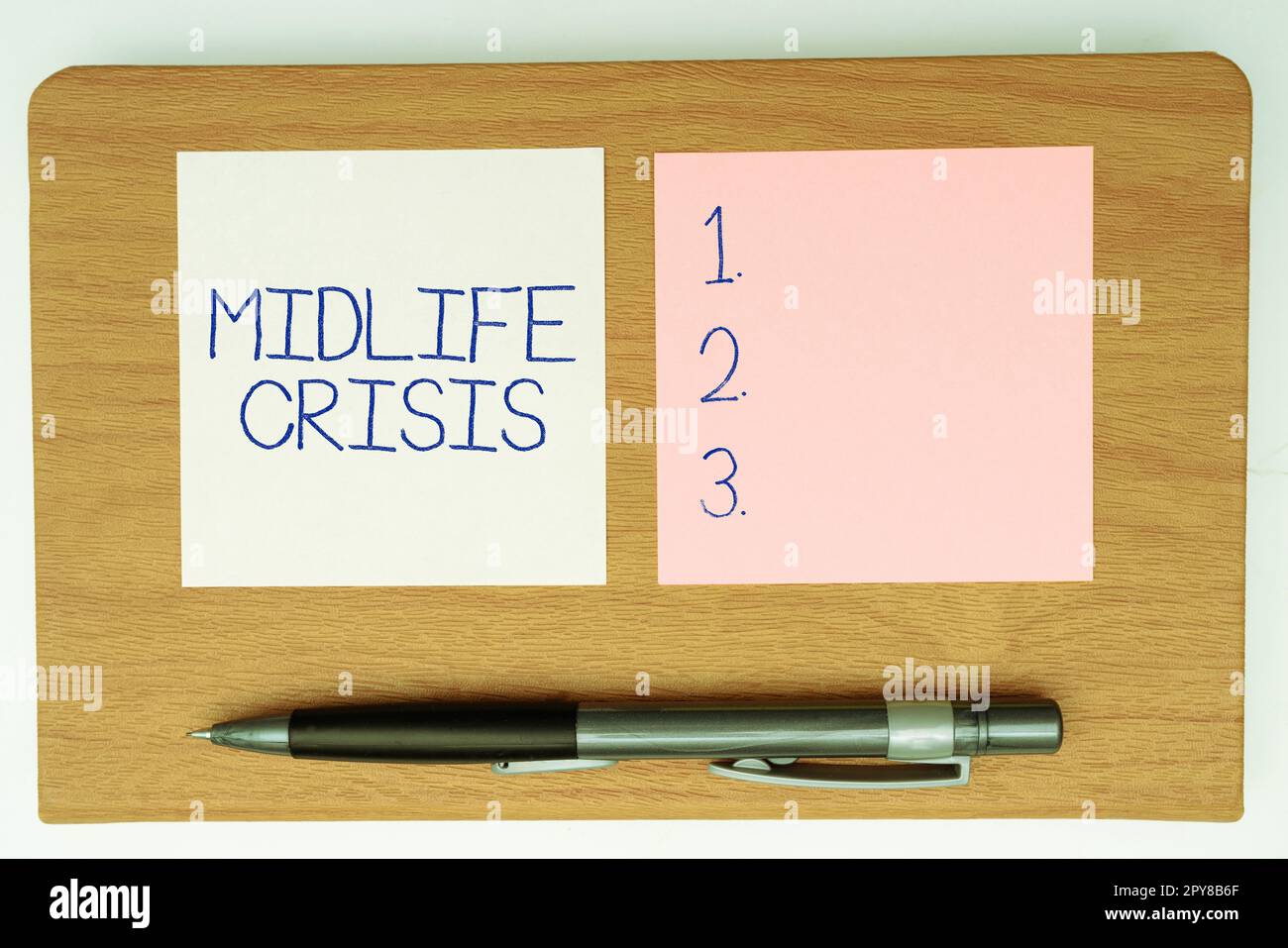 Sign displaying Midlife Crisis. Business overview Software development technique Decomposing an application Stock Photo