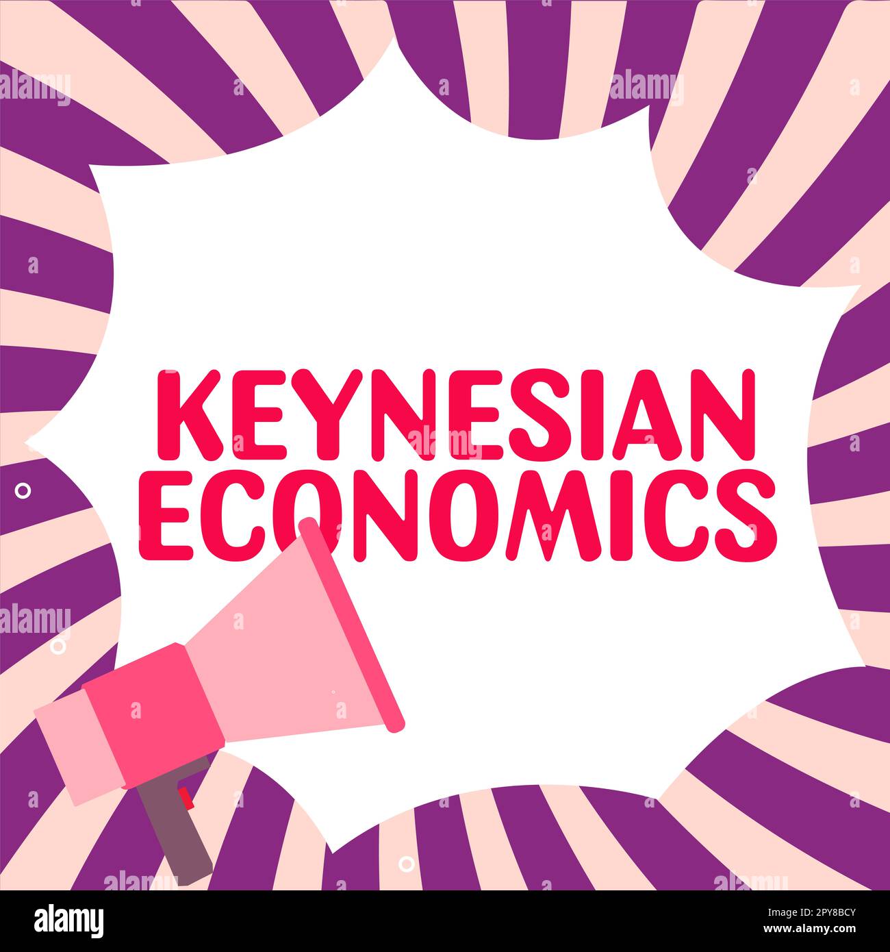 Conceptual caption Keynesian Economics. Business showcase monetary and fiscal programs by government to increase employment Stock Photo