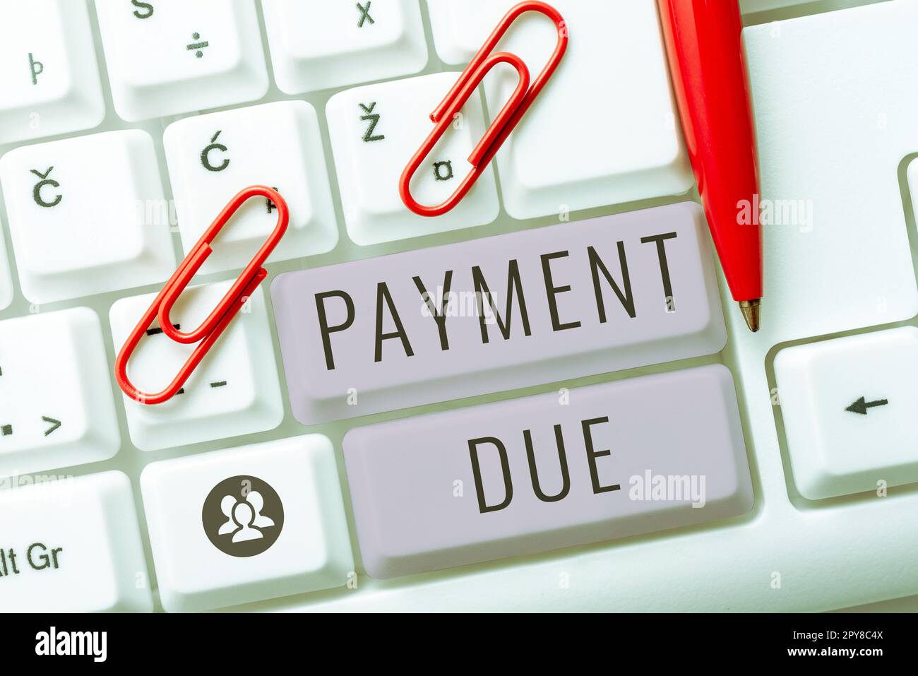 Text sign showing Payment Due. Internet Concept The date when payment should be received by the company Stock Photo