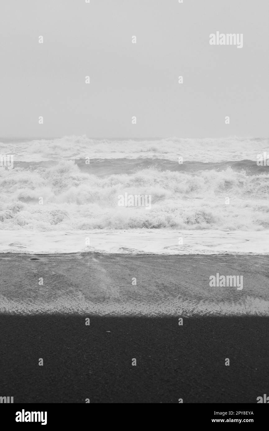 Landscape water environment coast Black and White Stock Photos & Images ...