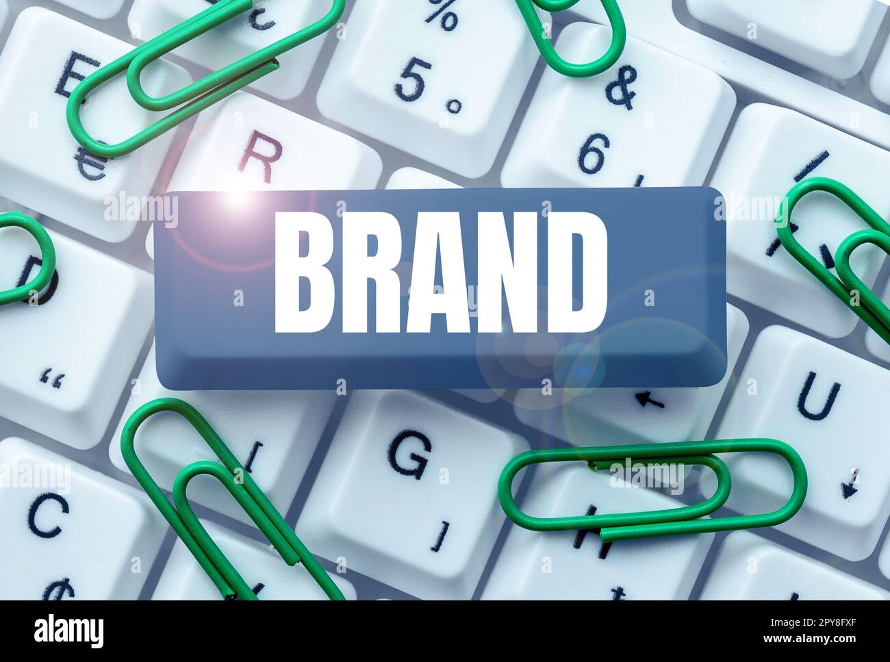 Conceptual caption Brand. Conceptual photo Type of product manufactured by a company under a particular name Stock Photo