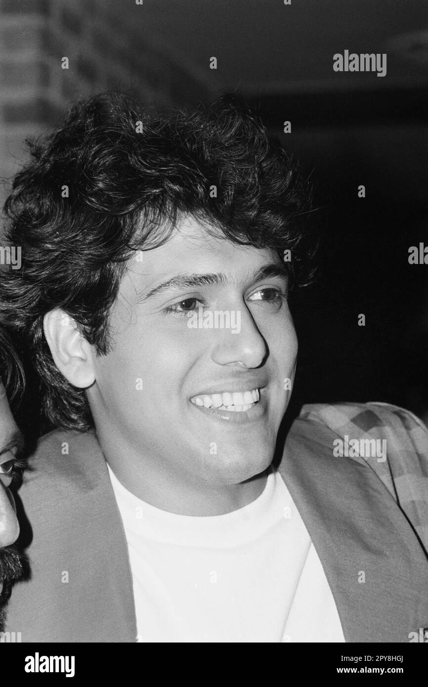 Indian old vintage 1980s black and white bollywood cinema hindi movie film actor, India, Govinda, Indian actor, India Stock Photo