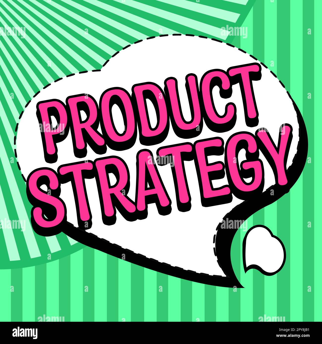 Hand writing sign Product Strategy. Business overview long term plan