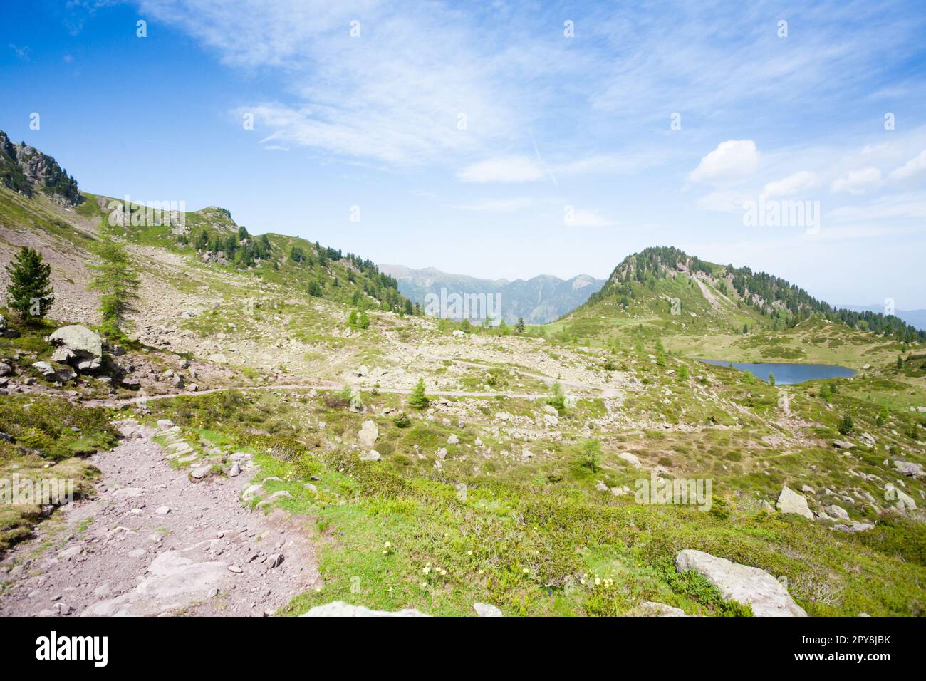 Lagorai mountain range landscape, italian Alps Stock Photo