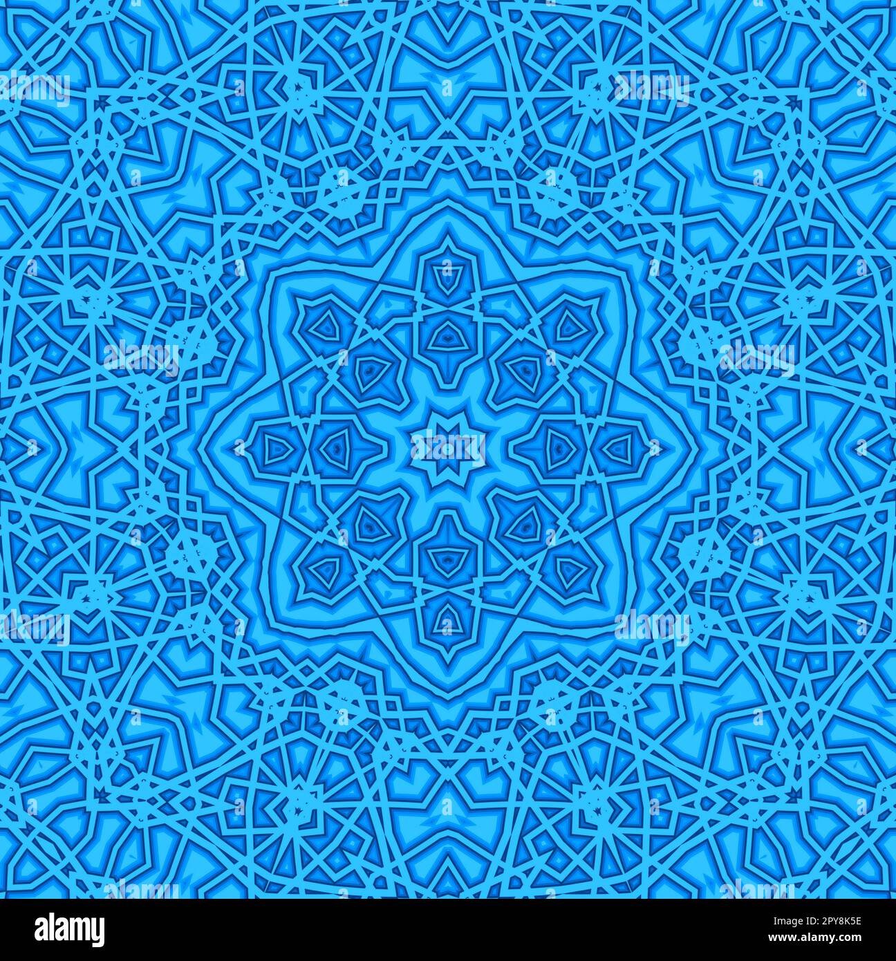 Blue background with abstract pattern Stock Photo - Alamy