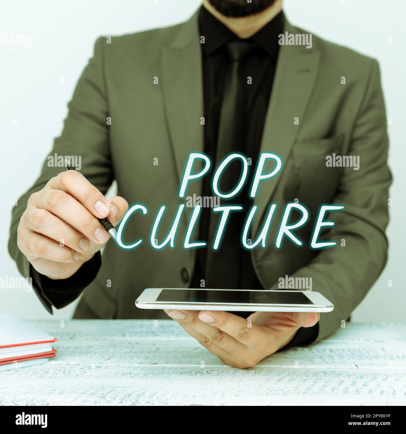 Conceptual display Pop Culture. Word Written on describes the lifestyle and tastes of the majority of mostly younger people Stock Photo