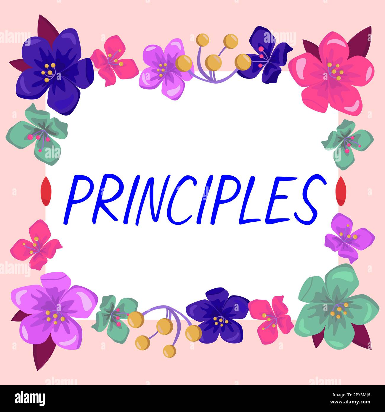 Sign displaying Principles. Internet Concept fundamental truth that ...