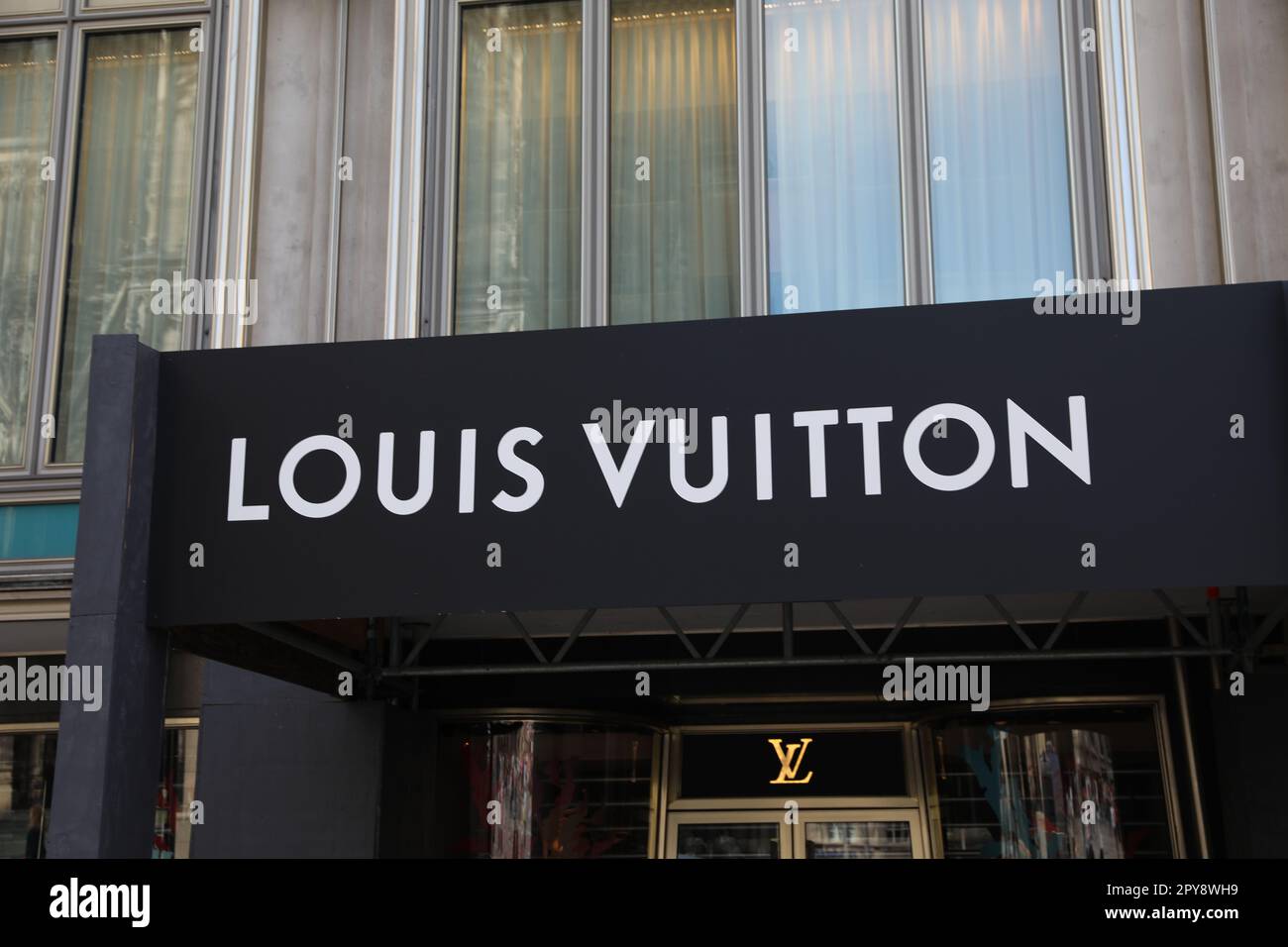 Louis Vuitton fashion store, Cologne, Germany Europe Stock Photo