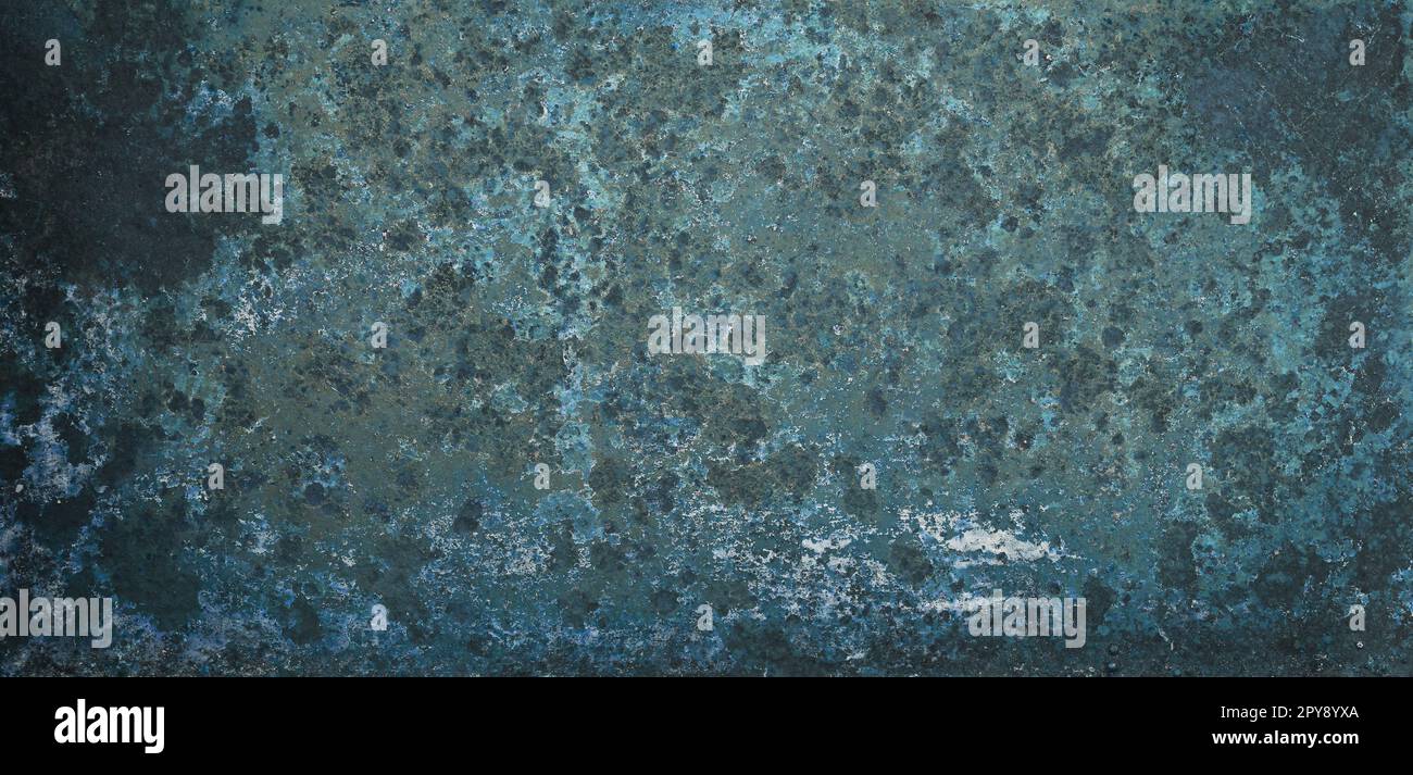 Grunge vintage blue metal background texture Stock Photo