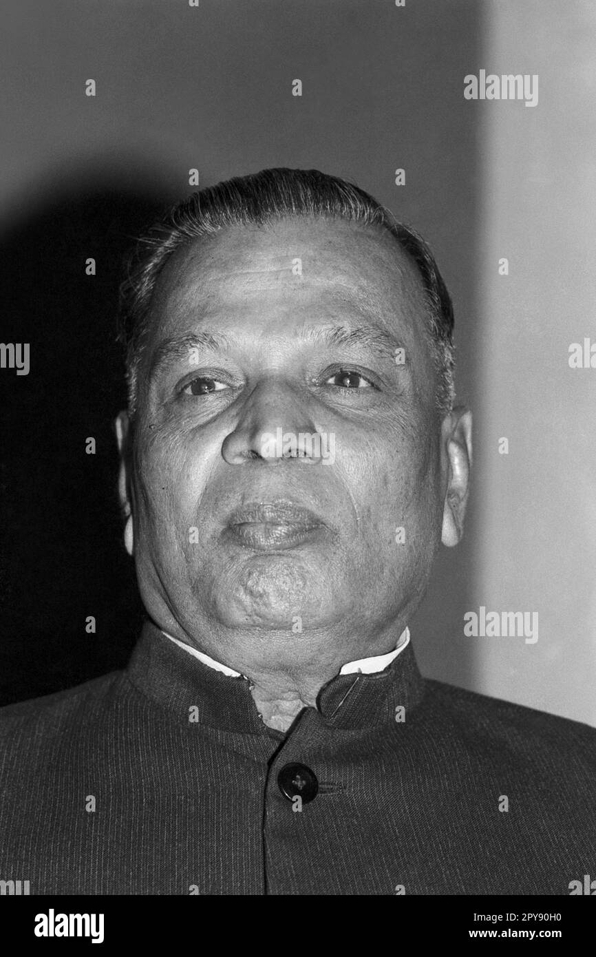 Shankarrao Bhavrao Chavan, Indian politician, India Stock Photo