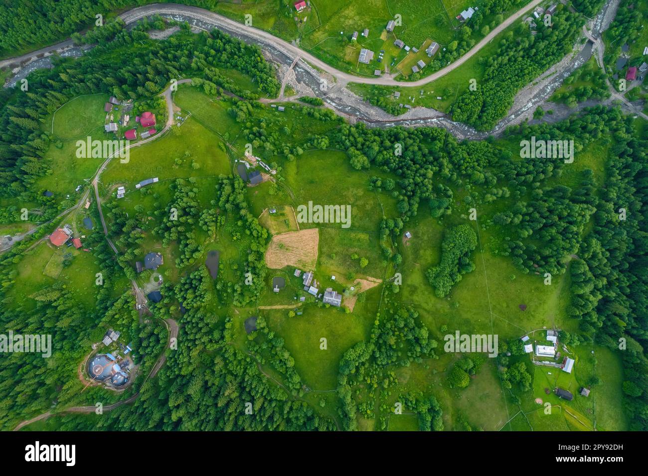 High altitude top down aerial hi-res stock photography and images - Alamy