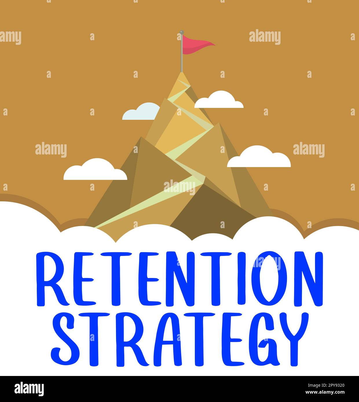 Handwriting text Retention Strategy. Conceptual photo activities to ...