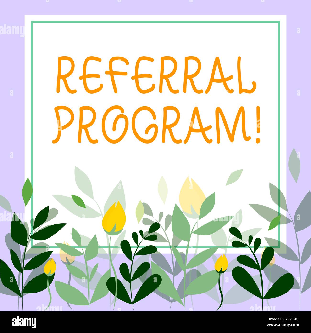Conceptual caption Referral Program. Concept meaning sending own patient to another physician for treatment Stock Photo
