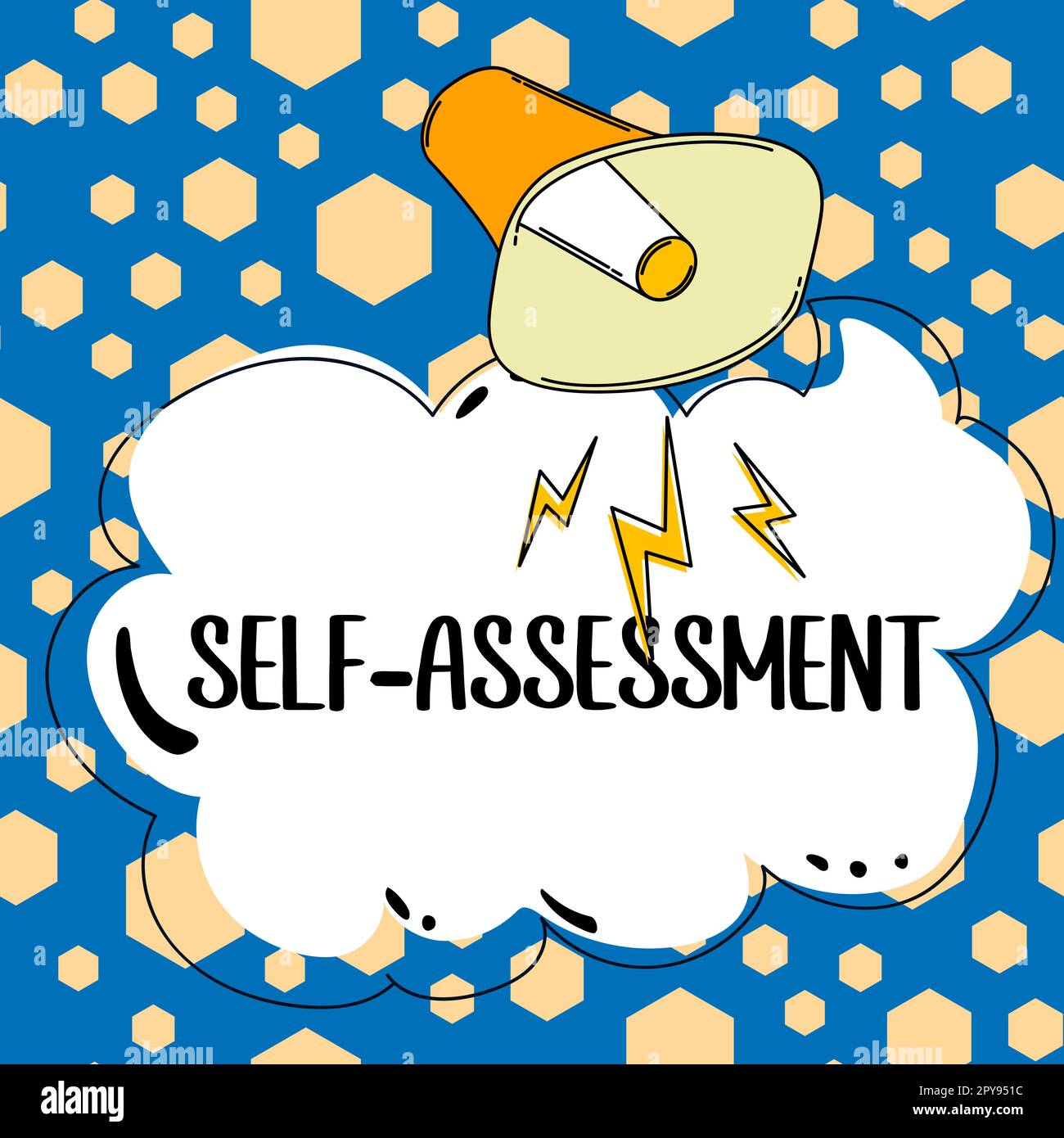 Conceptual display Self Assessment. Business showcase Pride and ...