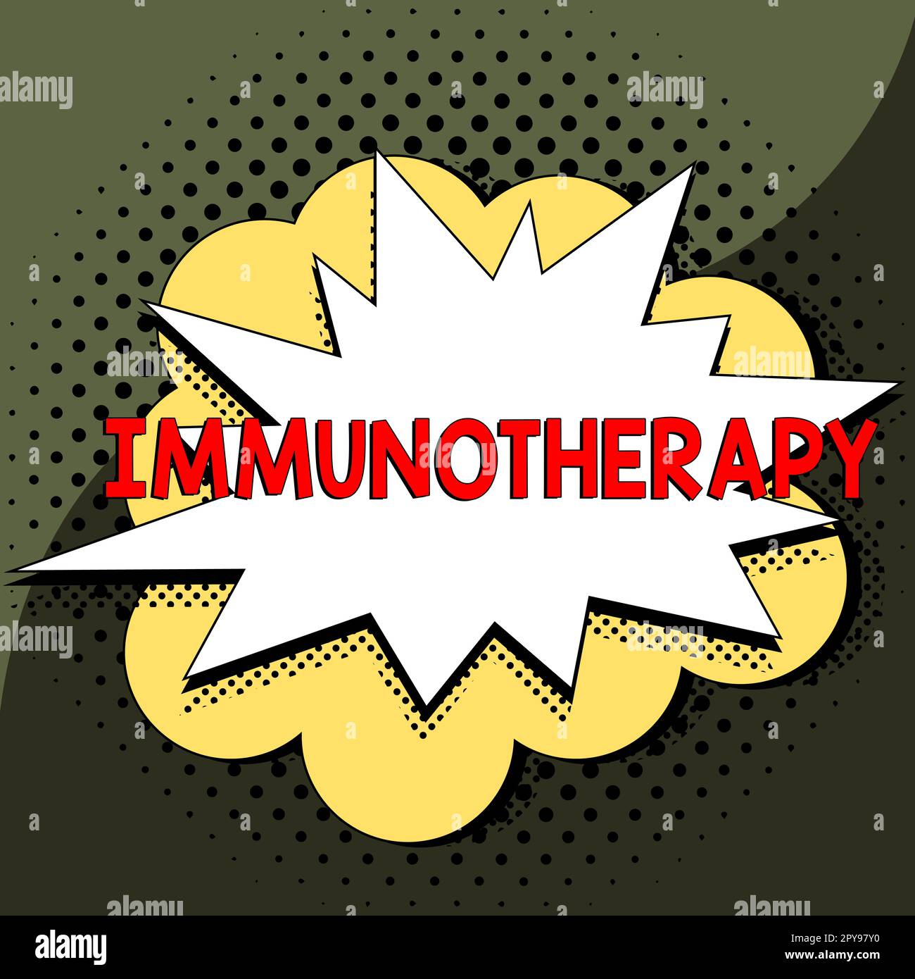 Handwriting text Immunotherapy. Internet Concept treatment or ...