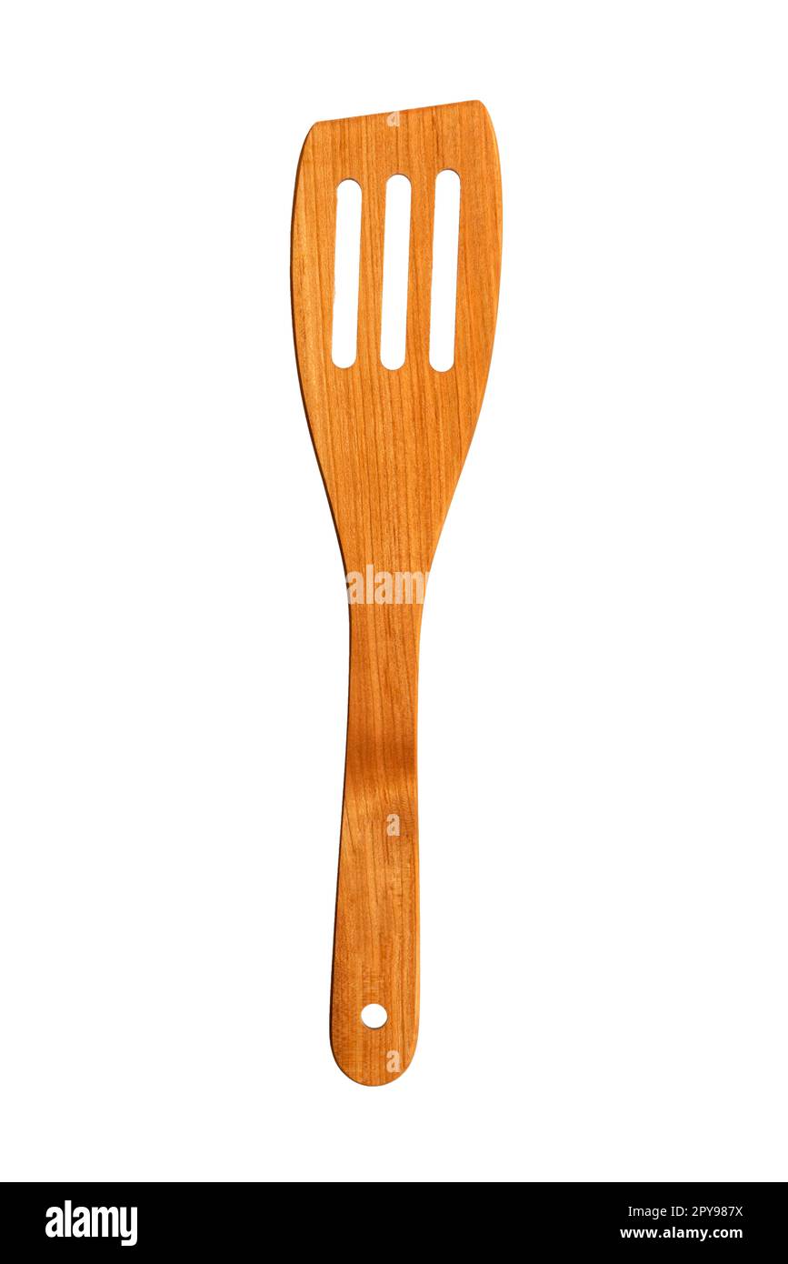 Spatula, kitchen utensil, wood Stock Photo
