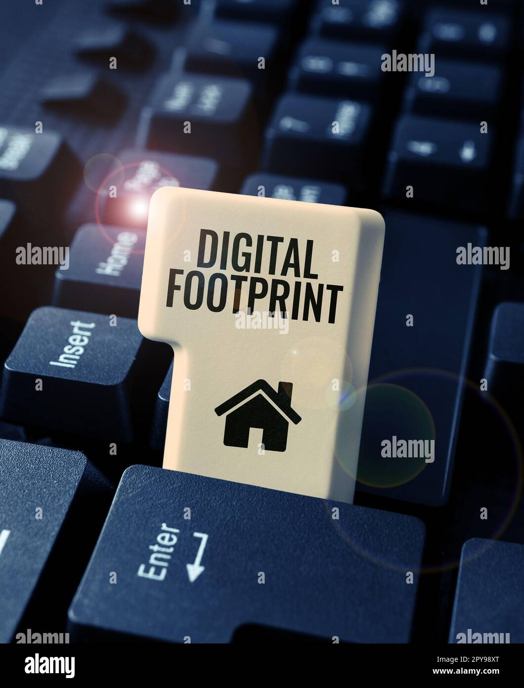 Text showing inspiration Digital Footprint, Word Written on uses