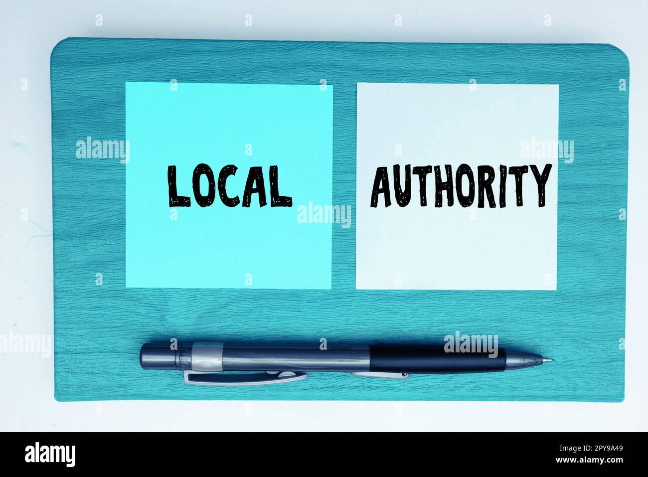 Conceptual caption Local Authority. Business showcase the group of people who govern an area especially a city Stock Photo