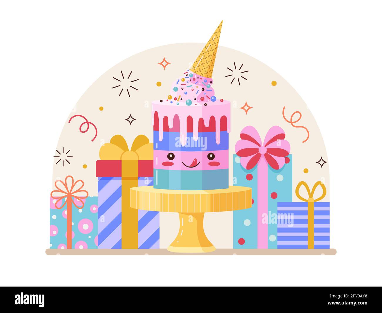 Festive scene Cut Out Stock Images