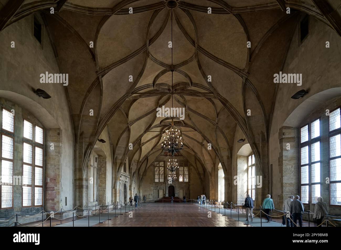 Vladislav Hall in Prague Stock Photo - Alamy
