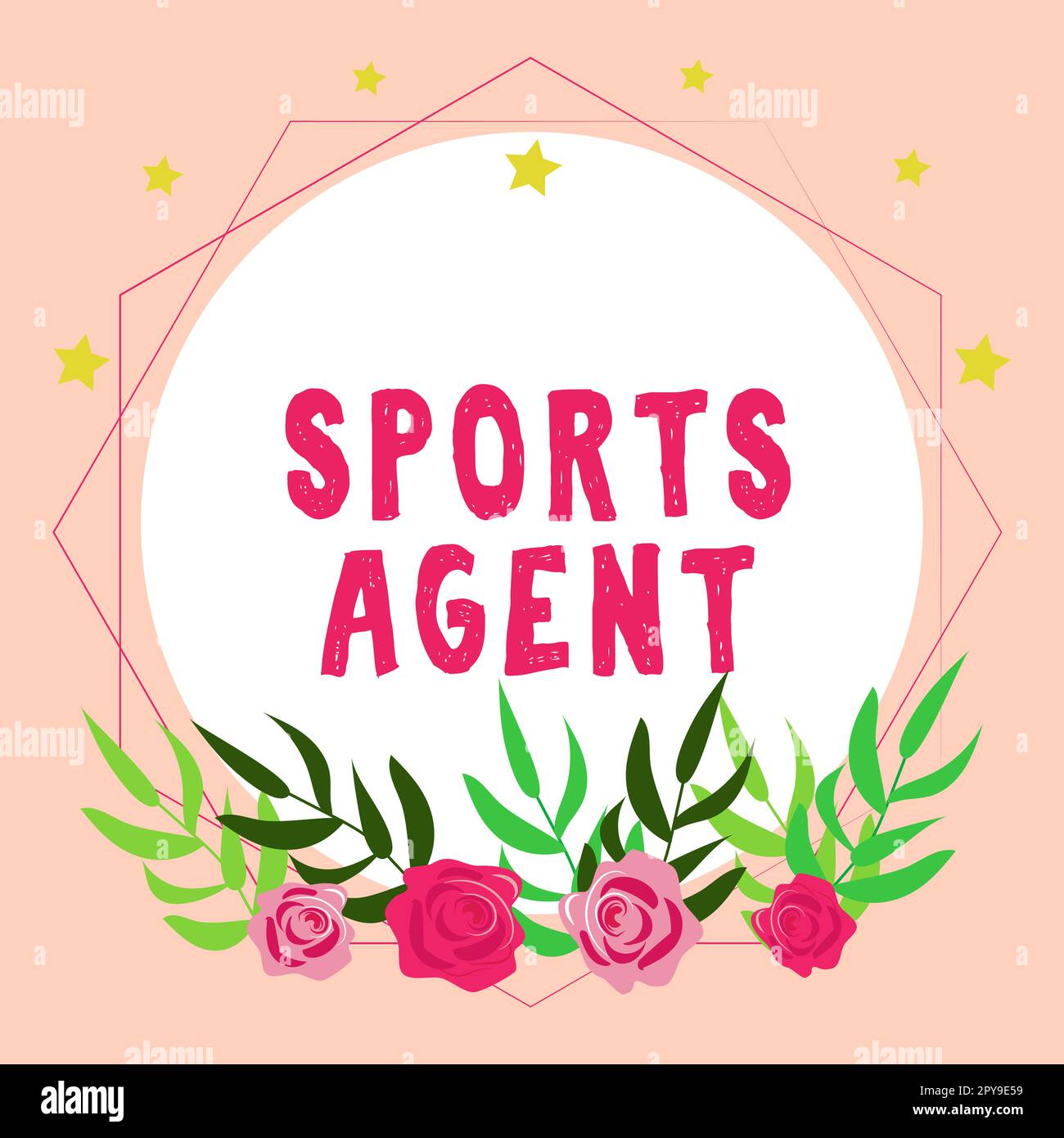 Inspiration showing sign Sports Agent. Conceptual photo person manages recruitment to hire best sport players for a team Stock Photo