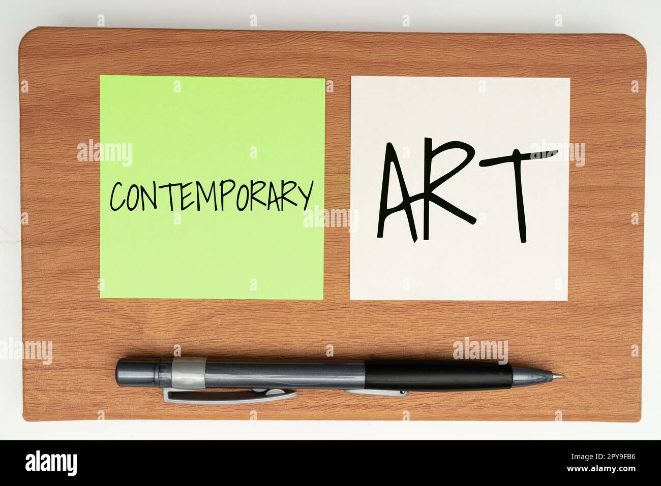 Showcase Text Sign Text sign showing Contemporary Art. Business showcase made today by ...
