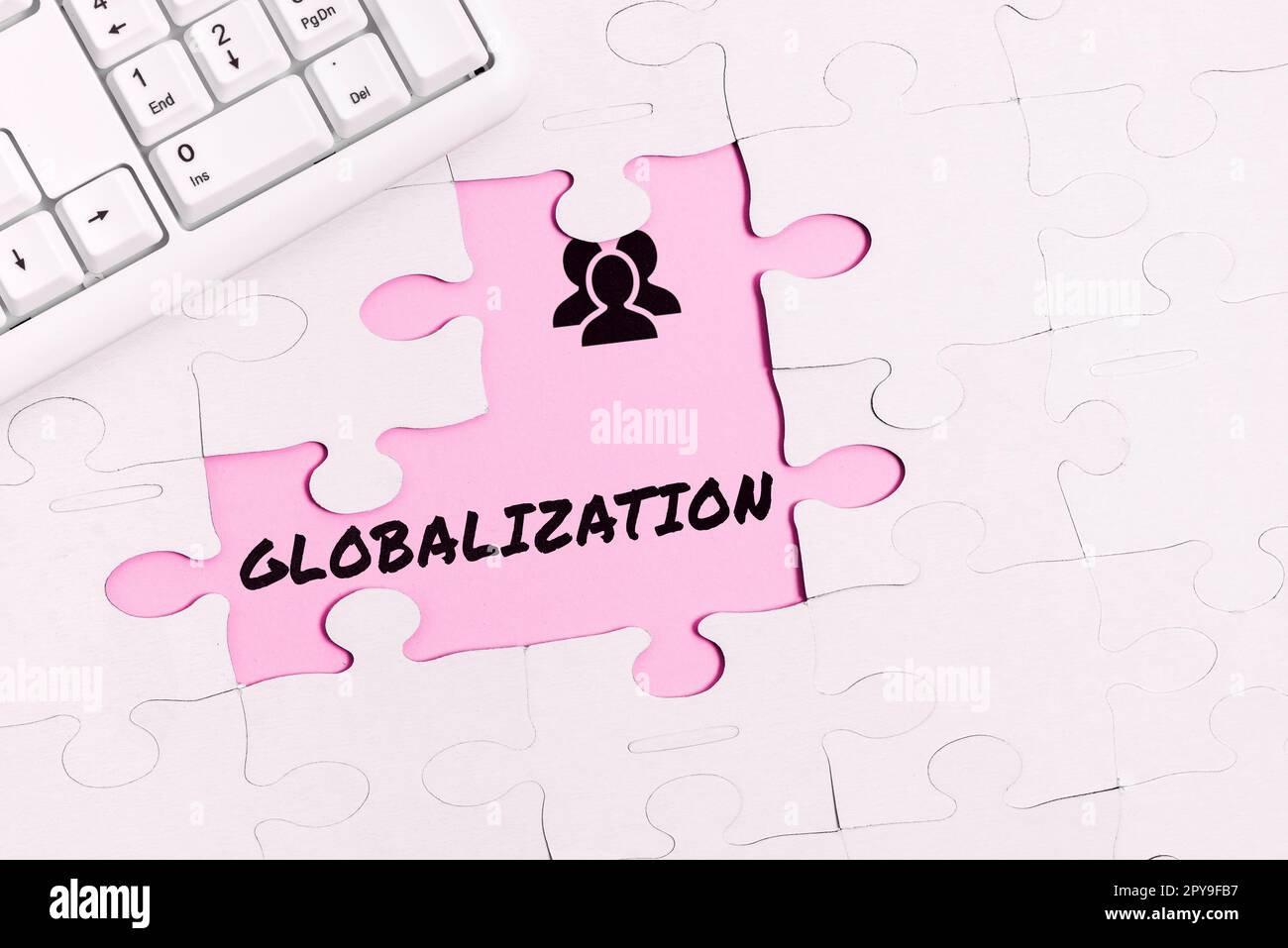 Text sign showing Globalization. Business idea development of an