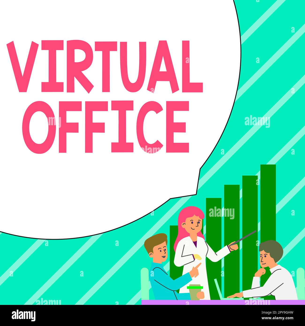 Writing displaying text Virtual Office. Internet Concept Mobile work-environment equipped with telecommunication links Stock Photo