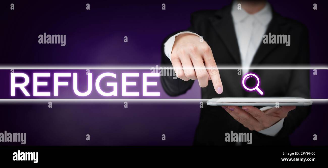 Inspiration showing sign Refugee. Word for refer to movements of large