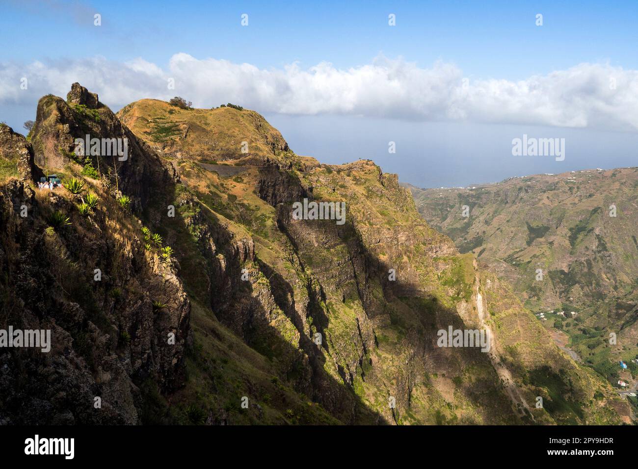 Cabo Verde, Santo Antao - Delgadim - Ribeira de Torre Stock Photo