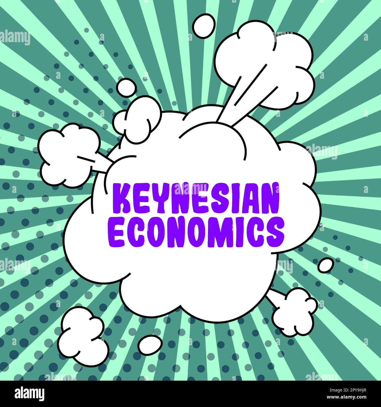 Hand writing sign Keynesian Economics. Concept meaning monetary and fiscal programs by government to increase employment Stock Photo