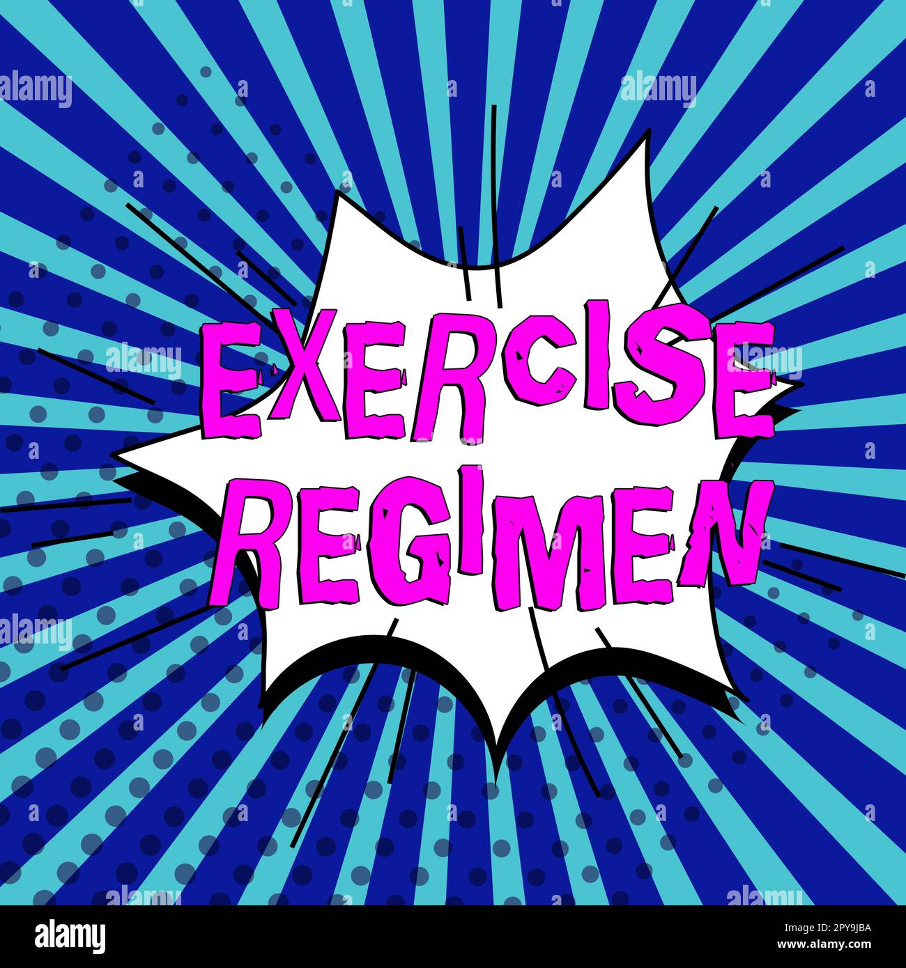 Hand writing sign exercise regimen business idea move body