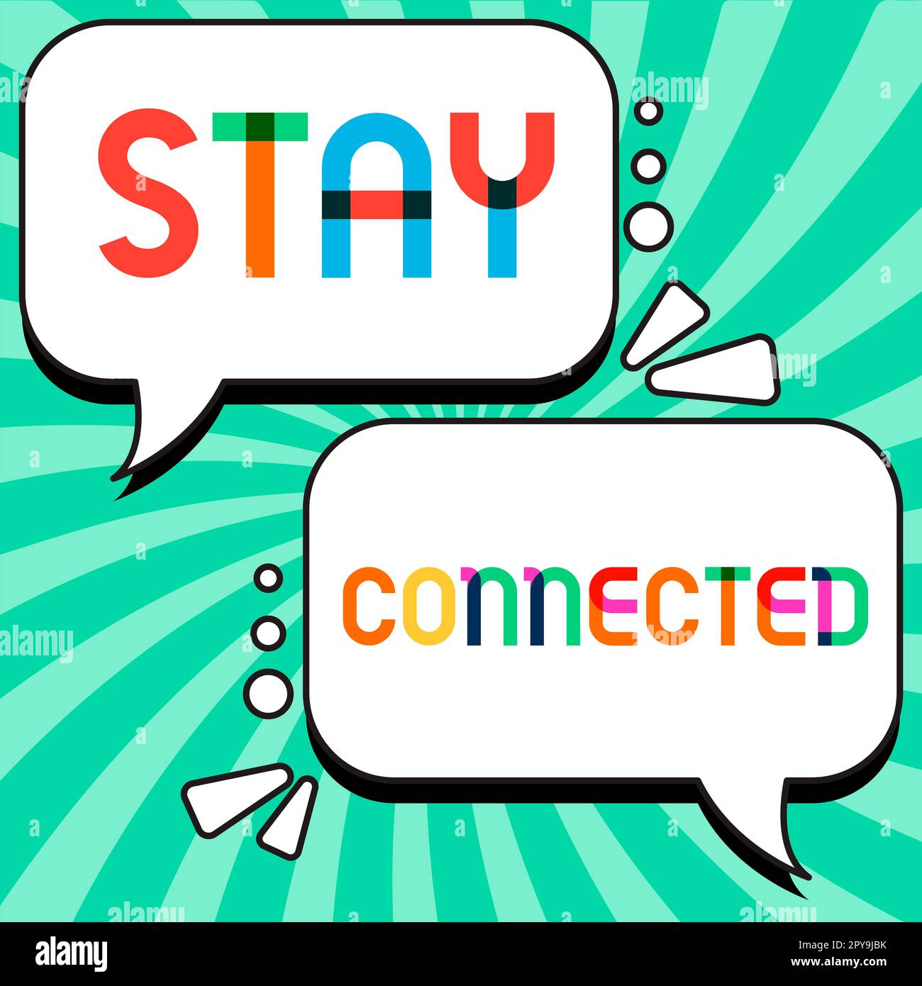 Writing displaying text Stay Connected. Internet Concept To keep communicating on each other To retain in touch Stock Photo