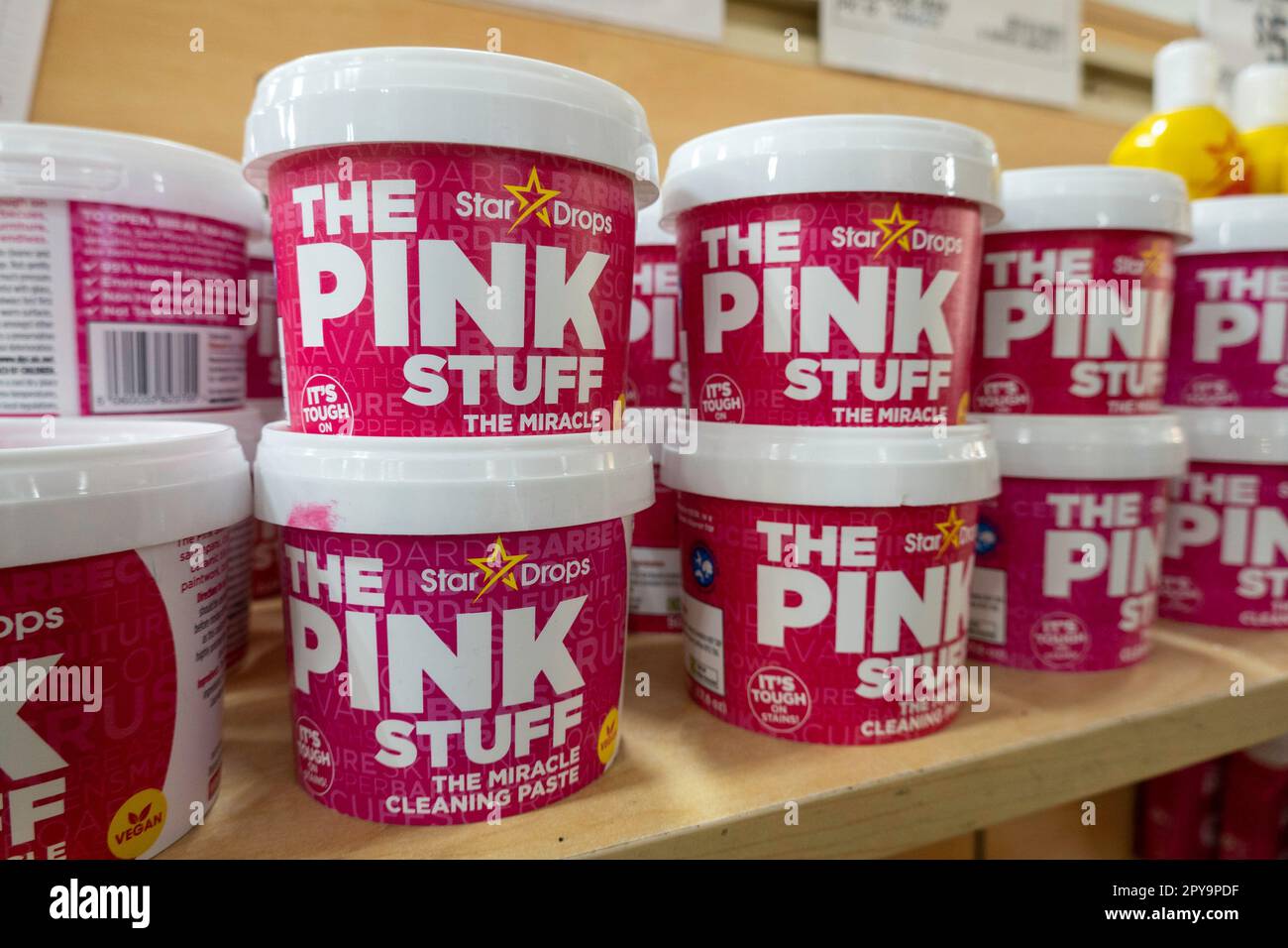 Housecleaning products are available at the Home Depot in New York