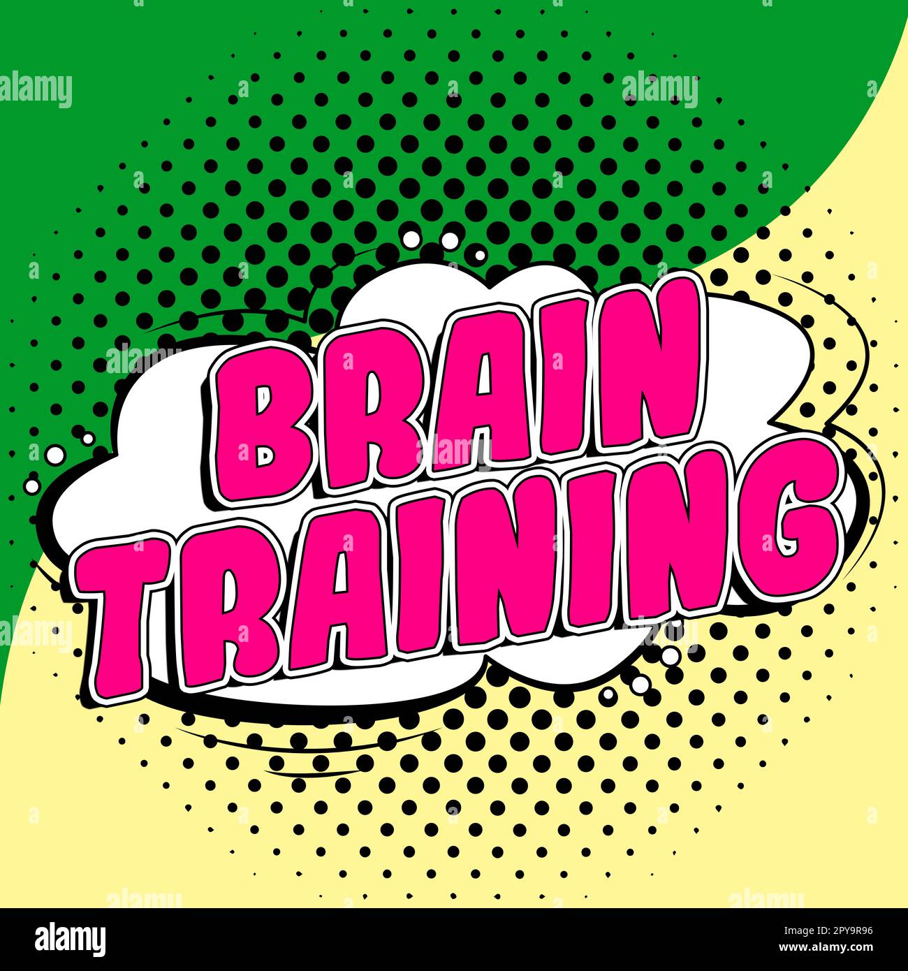 Conceptual caption Brain Training. Conceptual photo mental activities to maintain or improve cognitive abilities Stock Photo