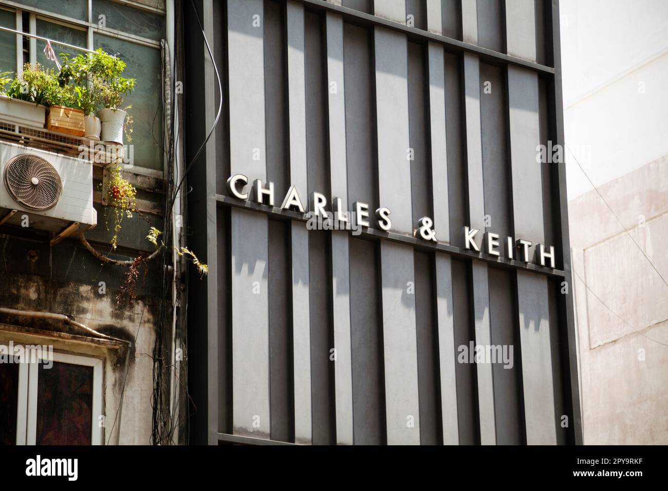Ho Chi Minh City, Vietnam - May 1, 2023: Fashion store business sign with  Charles & Keith logo. Footwear, bag and accessory brand name on a boutique  f Stock Photo - Alamy