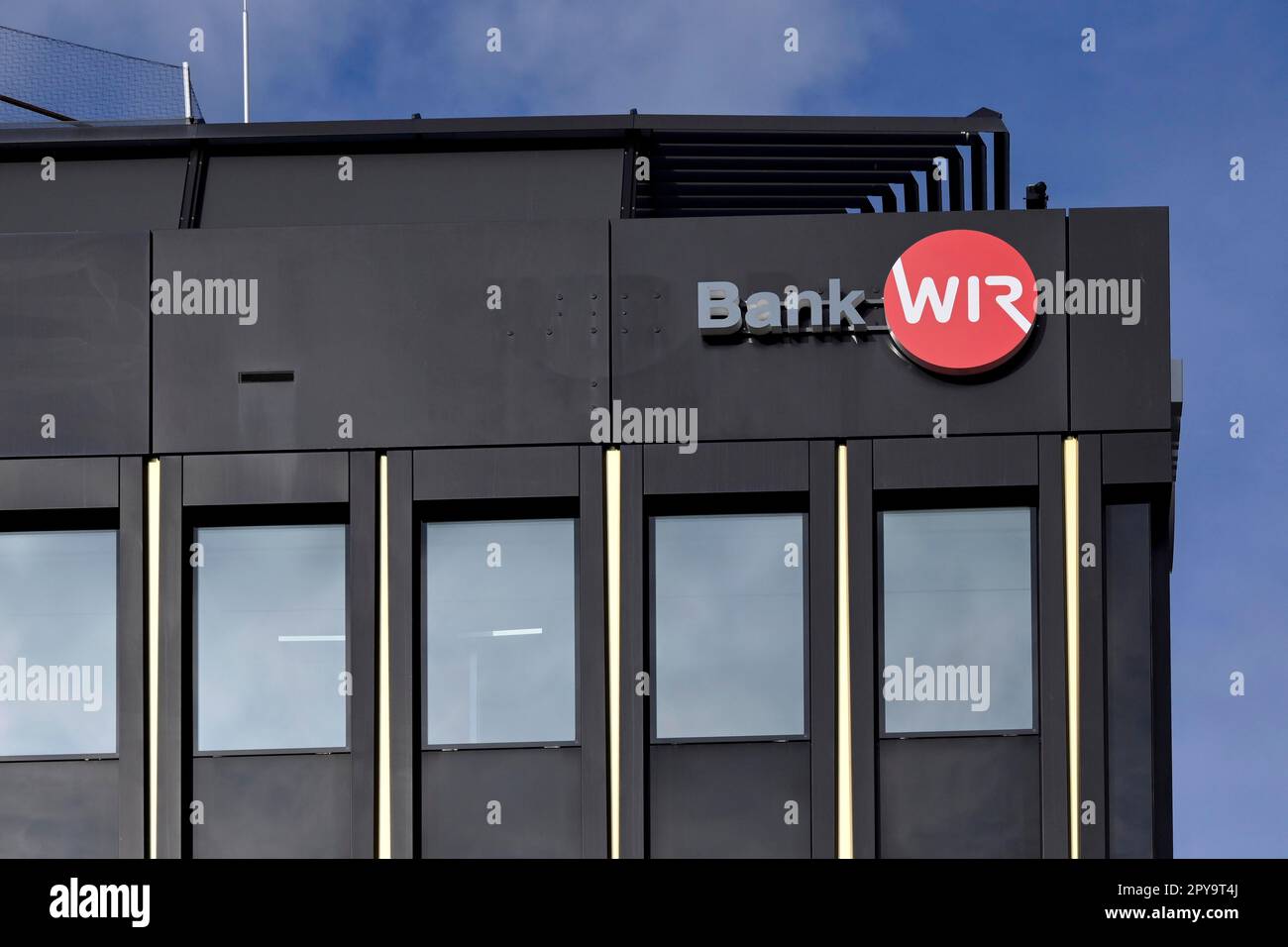 Bank WIR lettering Stock Photo