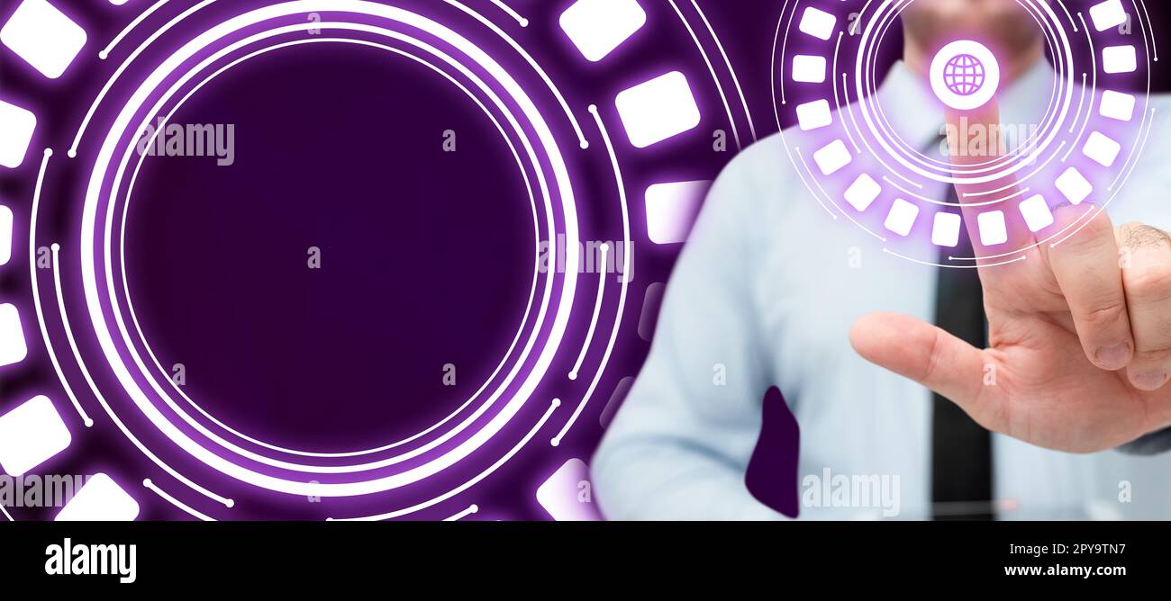 Businessman in office suit standing and holding mobile phone in hand ...