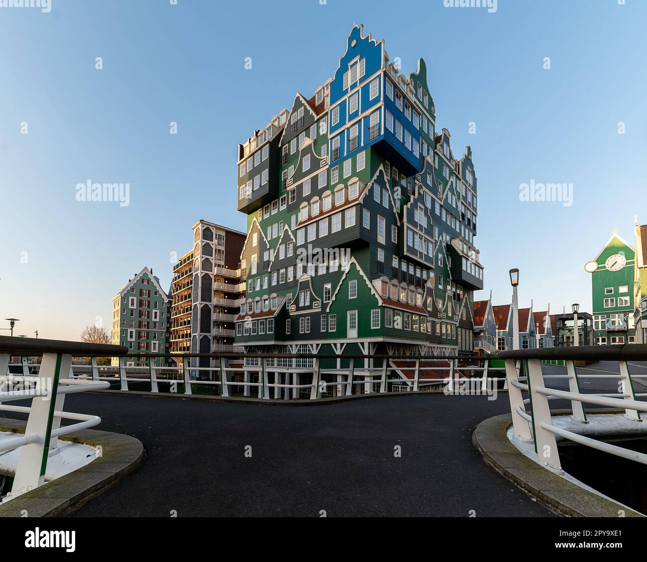 iconic colorful house it look like as though more houses putted top of one another. This place ...