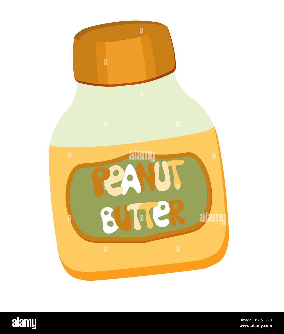 Peanut. peanut butter. jar of peanut butter.vector illustration