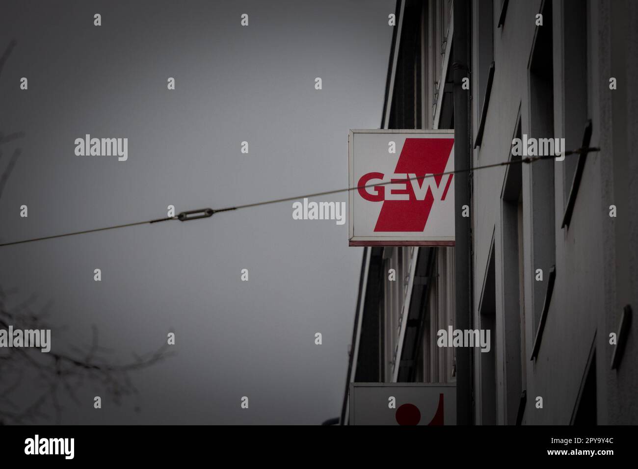 Picture of a sign with the logo of GEW on their office for Cologne ...