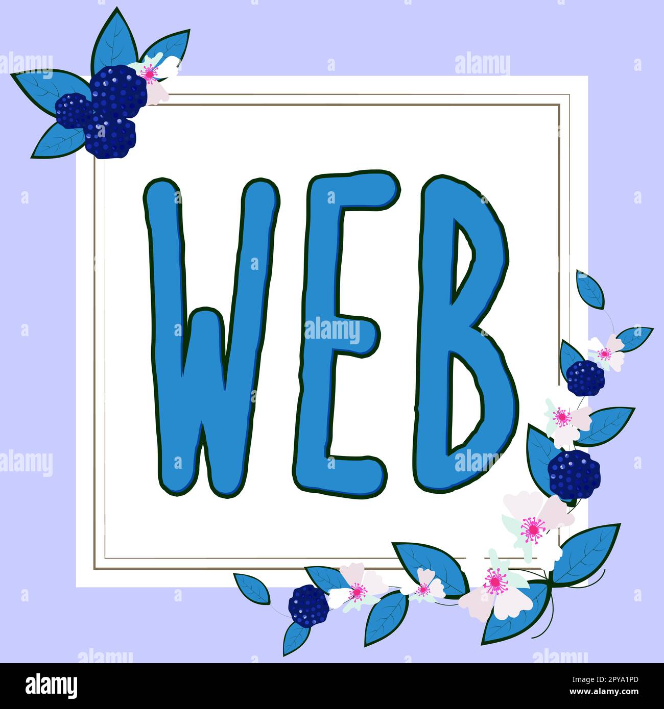 Hand writing sign Web. Word Written on a system of Internet servers that support specially formatted documents Stock Photo